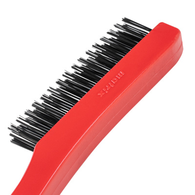 Щетка зачистная трехрядная, закаленная прямая проволока с пластиковой ручкой Matrix по ценам производителя в Екатеринбурге с доставкой по всей России