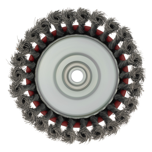 Щетка для УШМ, 125 мм, М14, "чашка", крученая проволока 0.35 мм Matrix по ценам производителя в Екатеринбурге с доставкой по всей России