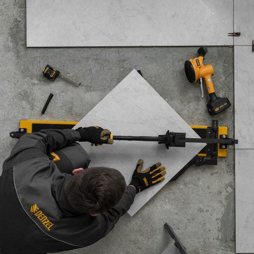 Плиткорез рельсовый 1000х16мм, каретка на подш., стальная станина, усил. рукоятка-пенал Denzel по ценам производителя в Екатеринбурге с доставкой по всей России