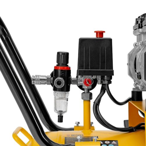 Компрессор безмасляный, малошумный DLS 1800/100,1800 Вт, 3x600, 100 л, 345 л/мин Denzel по ценам производителя в Екатеринбурге с доставкой по всей России