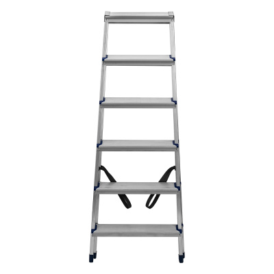 Стремянка двусторонняя 6 ступеней, алюминиевая, Сибртех по ценам производителя в Екатеринбурге с доставкой по всей России