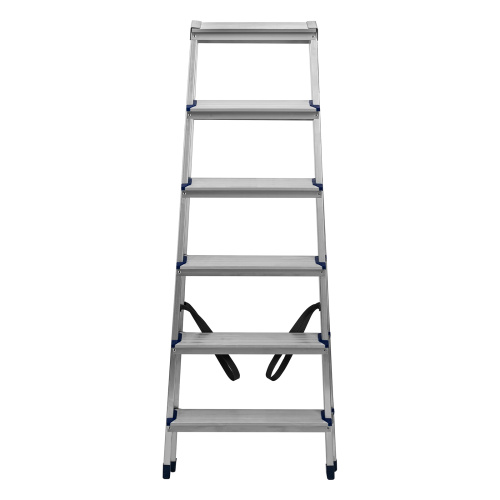 Стремянка двусторонняя 6 ступеней, алюминиевая, Сибртех по ценам производителя в Екатеринбурге с доставкой по всей России