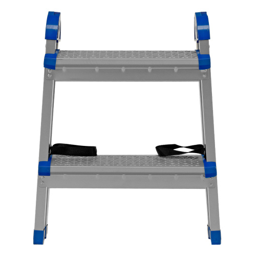 Стремянка двухсторонняя 2 ступени, сталь профиль, стальные ступени, Россия Сибртех по ценам производителя в Екатеринбурге с доставкой по всей России