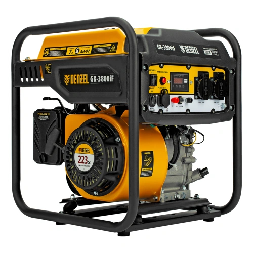 Генератор инверторный GK-3800iF, 3,8 кВт, 230 В, ручной старт DENZEL по ценам производителя в Екатеринбурге с доставкой по всей России