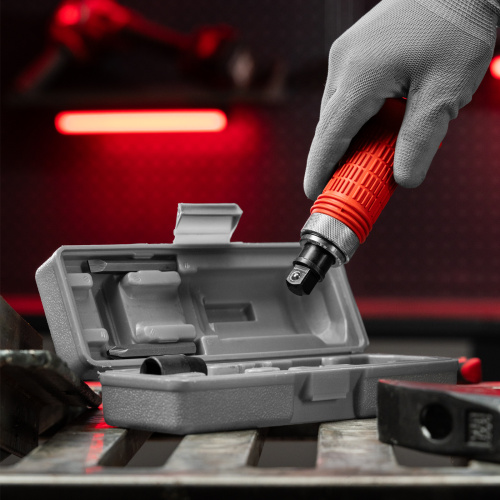 Отвертка ударно-поворотная 1/2, набор бит, 6 шт, обрезиненная ручка, пластиковый бокс Matrix по ценам производителя в Екатеринбурге с доставкой по всей России