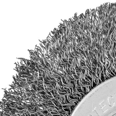 Щетка для УШМ, 100 мм, посадка 22.2 мм, плоская, витая проволока 0.3 мм Сибртех по ценам производителя в Екатеринбурге с доставкой по всей России