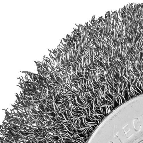 Щетка для УШМ, 100 мм, посадка 22.2 мм, плоская, витая проволока 0.3 мм Сибртех по ценам производителя в Екатеринбурге с доставкой по всей России