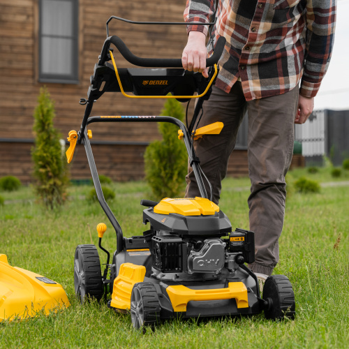 Газонокосилка бензиновая GLD-460SP, 146 куб.см, ширина 46 см, привод 7 уровней, травосборник 50 л Denzel по ценам производителя в Екатеринбурге с доставкой по всей России