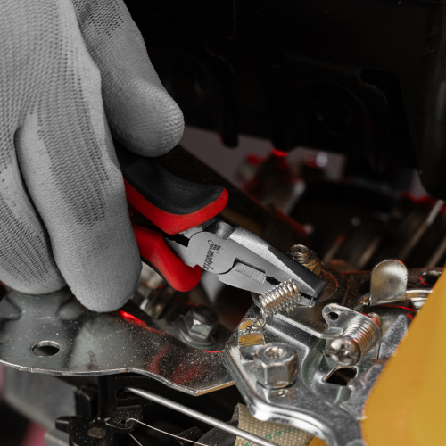 Плоскогубцы Mini, 130 мм, никелированные, авторазжим, двухкомпонентные рукоятки Matrix по ценам производителя в Екатеринбурге с доставкой по всей России