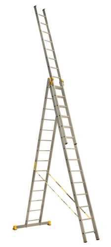 Лестница 3-х секционная алюминиевая 3*14 по ценам производителя в Екатеринбурге с доставкой по всей России