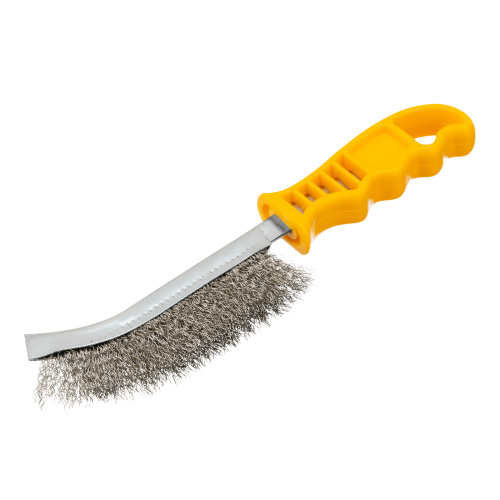 Щетка металлическая с пластмассовой ручкой, нержавеющая проволока DENZEL по ценам производителя в Екатеринбурге с доставкой по всей России