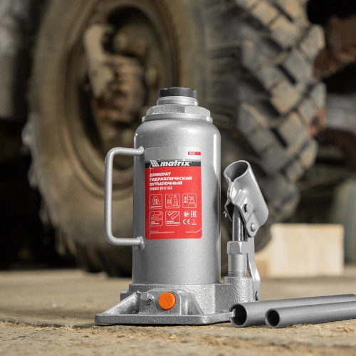 Домкрат гидравлический бутылочный, 12 т, h подъема 230-465 мм Matrix по ценам производителя в Екатеринбурге с доставкой по всей России