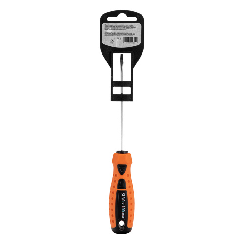 Отвертка "Point", SL3 х 100 мм, CS, двухкомпонентная рукоятка Sparta по ценам производителя в Екатеринбурге с доставкой по всей России