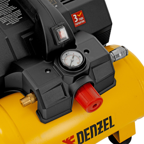 Компрессор  DLS750/6 безмасляный малошумный 750 Вт, 140 л/мин,ресивер 6 л Denzel по ценам производителя в Екатеринбурге с доставкой по всей России