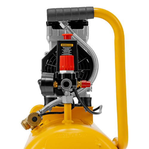 Компрессор DLS950/24 безмаслянный малошумный 950 Вт, 165 л/мин, ресивер 24 л Denzel по ценам производителя в Екатеринбурге с доставкой по всей России