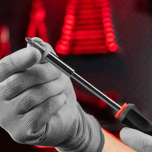 Отвертка с набором бит, 11 шт, Fusion, CrV, трехкомпонентная рукоятка "Anti slip" Matrix по ценам производителя в Екатеринбурге с доставкой по всей России