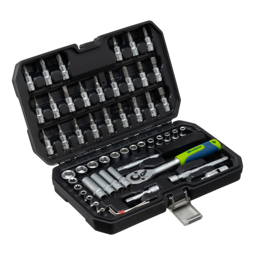 Набор инструментов, 1/4", пластиковый кейс 56 предметов Сибртех по ценам производителя в Екатеринбурге с доставкой по всей России