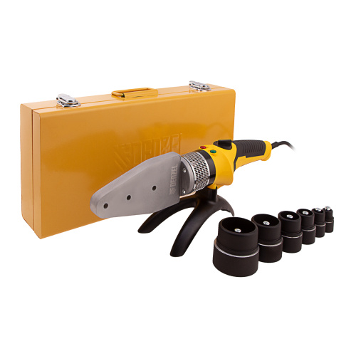 Аппарат для сварки пластиковых труб DWP-2000, Х-Pro, 2000 Вт, 300 град, комплект насадок, 20-63 мм Denzel по ценам производителя в Екатеринбурге с доставкой по всей России