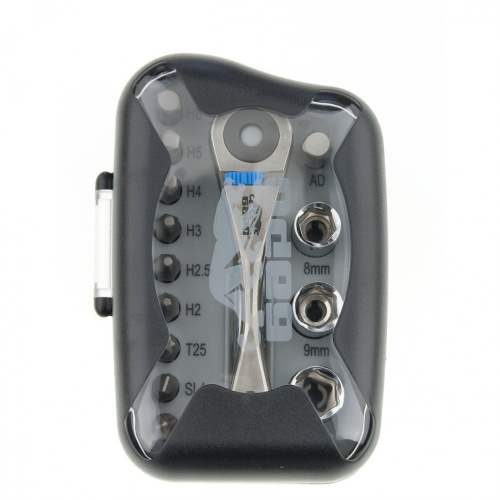 Реверсивная трещотка с набором бит и торцевыми головками, 14 шт Барс по ценам производителя в Екатеринбурге с доставкой по всей России