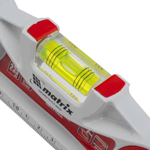 Уровень алюминиевый литой, фрезерованный, 3 глазка, две ударные площадки, 235 мм Matrix по ценам производителя в Екатеринбурге с доставкой по всей России
