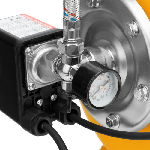 Насосная станция PSL1100X, 1100 Вт, 3600 л/ч, ресивер 50 л, подъем 45 м, нержавейка Denzel по ценам производителя в Екатеринбурге с доставкой по всей России