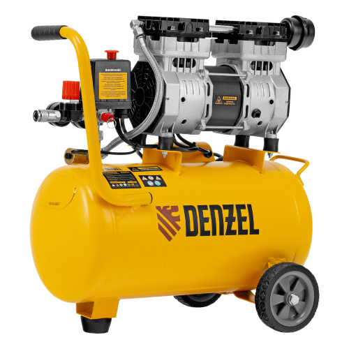 Компрессор DLS950/24 безмаслянный малошумный 950 Вт, 165 л/мин, ресивер 24 л Denzel по ценам производителя в Екатеринбурге с доставкой по всей России