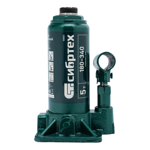 Домкрат гидравлический бутылочный, 5 т, 180-340 мм Сибртех по ценам производителя в Екатеринбурге с доставкой по всей России