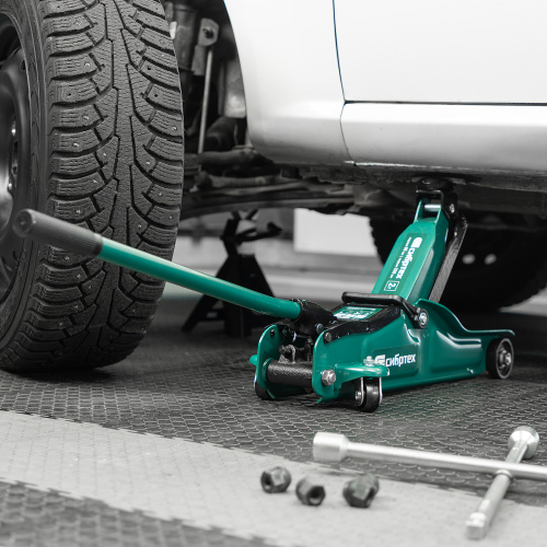 Домкрат гидравлический подкатной, 2 т, 85-330 мм, низкий подхват Сибртех по ценам производителя в Екатеринбурге с доставкой по всей России