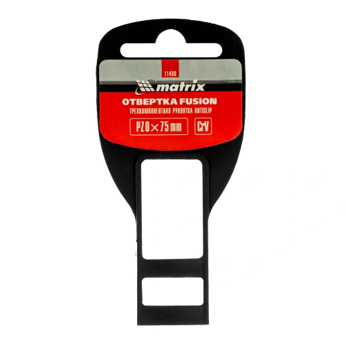 Отвертка Fusion, PZ0 x 75 мм, CrV, трехкомпонентная рукоятка "Anti slip" Matrix по ценам производителя в Екатеринбурге с доставкой по всей России
