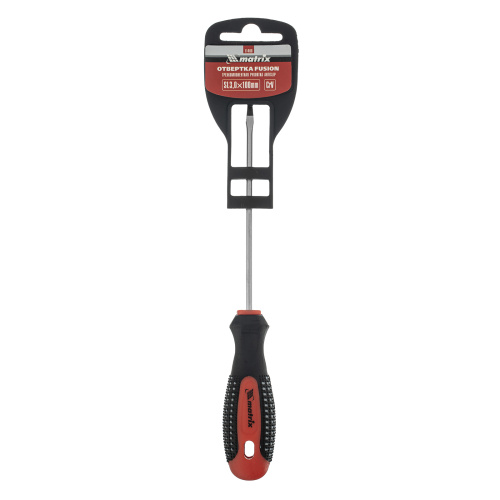 Отвертка Fusion, SL3 х 100 мм, CrV, трехкомпонентная рукоятка "Anti slip" Matrix по ценам производителя в Екатеринбурге с доставкой по всей России