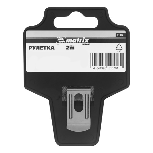 Рулетка Chrom,2 м x 13 мм,хромированный корпус Matrix по ценам производителя в Екатеринбурге с доставкой по всей России