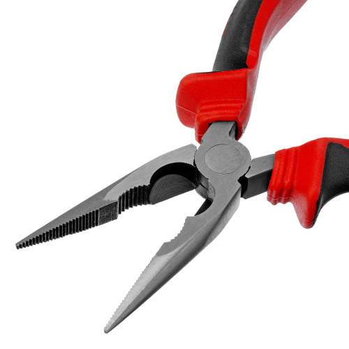 Длинногубцы прямые, 160 мм, хром-ванадий, двухкомпонентные рукоятки Matrix по ценам производителя в Екатеринбурге с доставкой по всей России