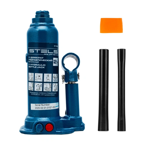 Домкрат гидравлический бутылочный, 2 т, h подъема 178-338 мм Stels по ценам производителя в Екатеринбурге с доставкой по всей России