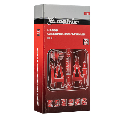 Набор инструментов бытовой, 22 предмета Matrix по ценам производителя в Екатеринбурге с доставкой по всей России