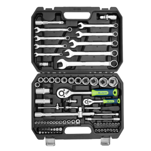 Набор инструментов, 1/2", 1/4", пластиковый кейс, 82 предмета Сибртех по ценам производителя в Екатеринбурге с доставкой по всей России