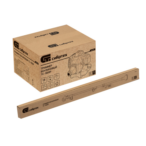 Триммер бензиновый ТС-1800Р, 33 см3, разъемная штанга, состоит из 2 частей Сибртех по ценам производителя в Екатеринбурге с доставкой по всей России