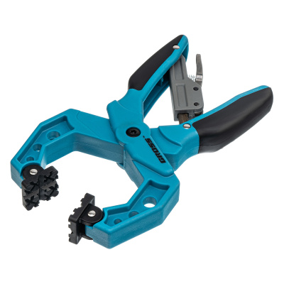 Струбцина клещеобразная 2-1/4, пластиковый корпус, храповой механизм жесткой фиксации, 58 мм Gross по ценам производителя в Екатеринбурге с доставкой по всей России