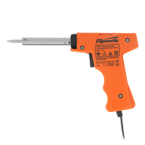 Паяльник-пистолет с регулировкой мощности 30-60 Вт, 220 В Sparta по ценам производителя в Екатеринбурге с доставкой по всей России