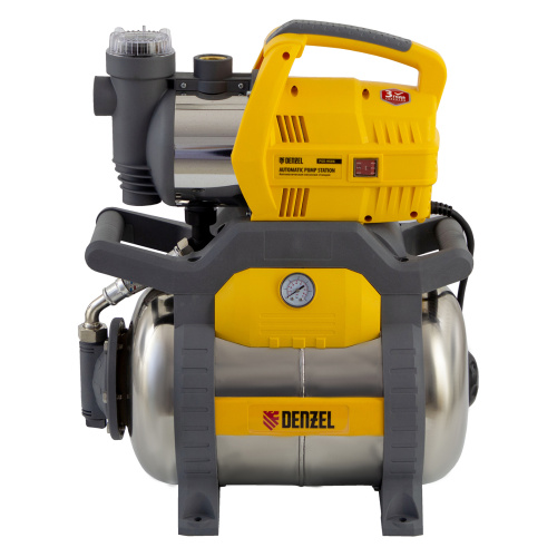 Насосная станция PSХ950X, Х-Pro, 950 Вт, 3300 л/ч, ресивер 24 л, подъем 38 м, нержавейка Denzel по ценам производителя в Екатеринбурге с доставкой по всей России