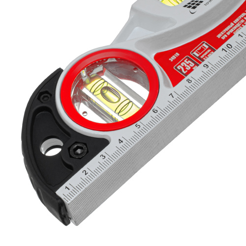 Уровень алюминиевый литой, фрезерованный, 3 глазка, две ударные площадки, 235 мм Matrix по ценам производителя в Екатеринбурге с доставкой по всей России