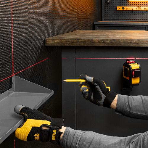 Лазерный уровень мультипризменный LX 360-2 Red, 30 м, 635 нм, аккумулятор Li 2800 мАч, резьба 5/8" Denzel по ценам производителя в Екатеринбурге с доставкой по всей России