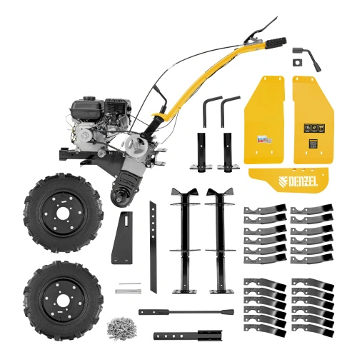 Мотоблок DPT-170S, 7 л.с., ремен.сцеп, фрез 3х4, ШОМ, передачи 2В/1Н Denzel по ценам производителя в Екатеринбурге с доставкой по всей России