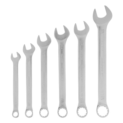 Набор ключей комбинированных 8-17 мм, 6 шт, CrV, холодный штамп Gross по ценам производителя в Екатеринбурге с доставкой по всей России