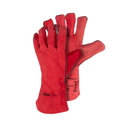 Краги спилковые "Рэд" FoxWeld по ценам производителя в Екатеринбурге с доставкой по всей России