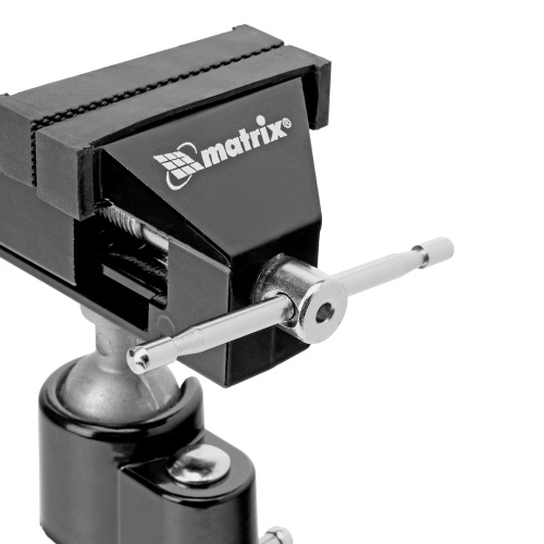Тиски настольные, многофункциональные, сменная насадка, хомут для дрели, шарнирный механизм, 70 мм Matrix по ценам производителя в Екатеринбурге с доставкой по всей России