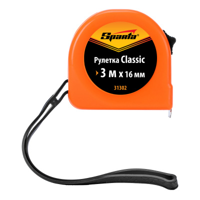 Рулетка Classic,3 м х 16 мм,пластиковый корпус Sparta по ценам производителя в Екатеринбурге с доставкой по всей России