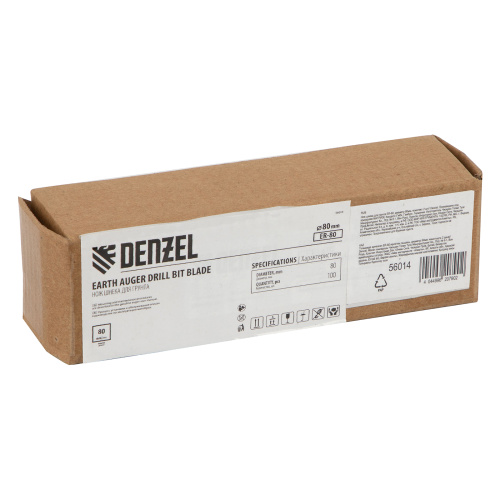 Нож шнека для грунта ER-80, диаметр 80 мм, комплект 2 шт Denzel по ценам производителя в Екатеринбурге с доставкой по всей России