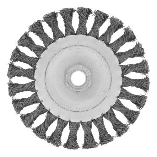 Щетка для УШМ 125 мм, М14, плоская, крученая проволока 0.5 мм Matrix по ценам производителя в Екатеринбурге с доставкой по всей России