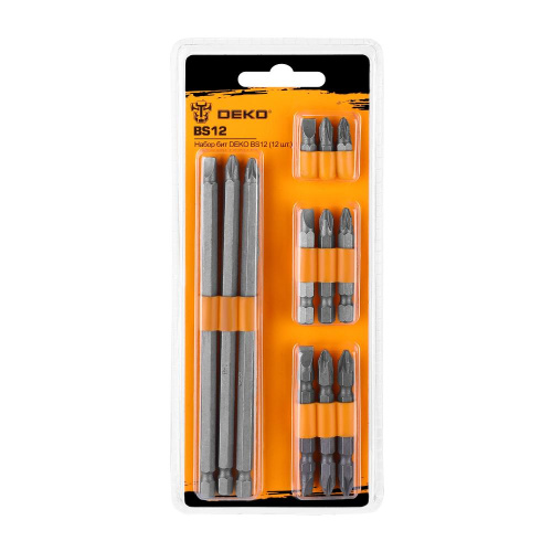Набор бит DEKO BS12 (12 шт.) по ценам производителя в Екатеринбурге с доставкой по всей России