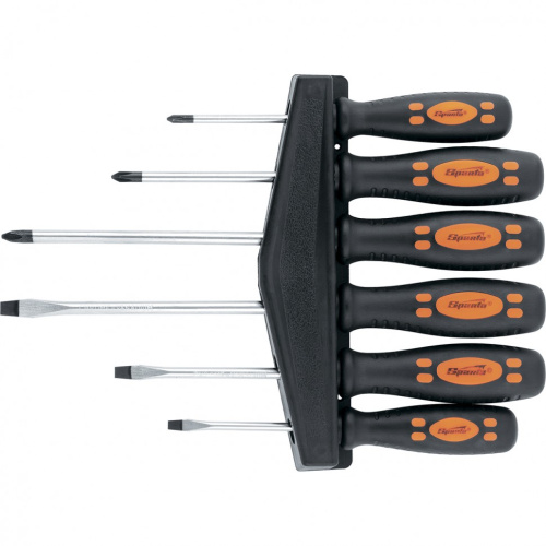 Набор отверток, двухкомпонентные рукоятки, 6 шт CrV Sparta. по ценам производителя в Екатеринбурге с доставкой по всей России